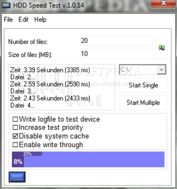 Hdd Speed Test Tool screenshot