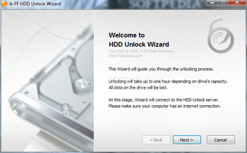 HDD Unlock Wizard screenshot