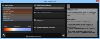 HDR projects darkroom screenshot