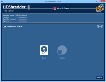 HDShredder screenshot