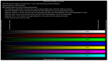 HDTV Test Pattern screenshot