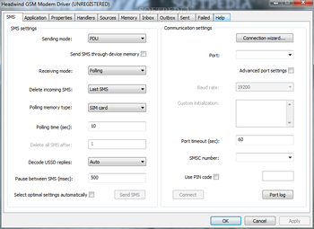 Headwind GSM Modem Driver screenshot