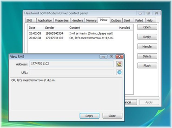 Headwind SMS Communicator screenshot