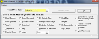 Health Diabetic Software screenshot
