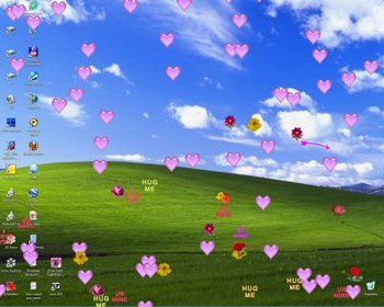 Hearts and Flowers Screensaver screenshot