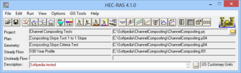 HEC-RAS screenshot