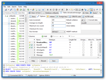 HeidiSQL screenshot 4