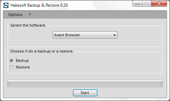 Hekasoft Backup Restore screenshot