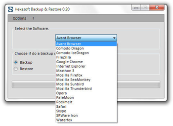 Hekasoft Backup Restore screenshot 2