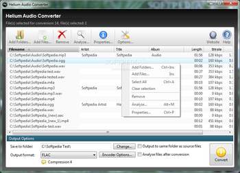 Helium Audio Converter screenshot