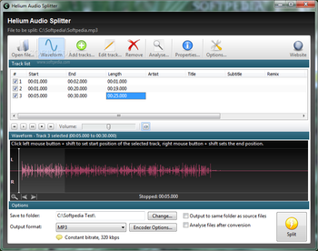 Helium Audio Splitter screenshot