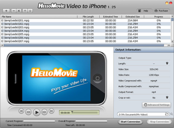 HelloMovie Video to iPhone screenshot