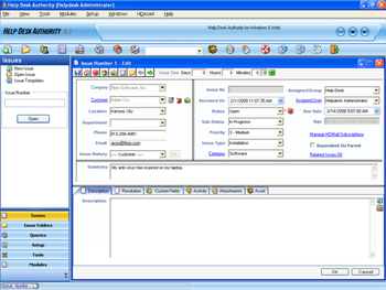 Help Desk Authority screenshot