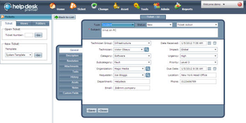 Help Desk Premier screenshot