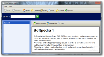 Help Explorer Viewer screenshot