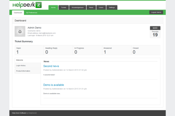 HelpDeskZ screenshot