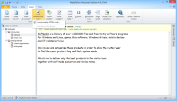 HelpNDoc Personal Edition screenshot 5
