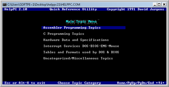HelpPC screenshot