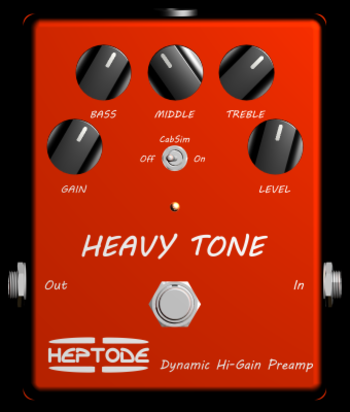 Heptode Virtual Heavy Tone VST Plugin screenshot