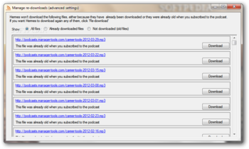 Hermes Podcast Downloader screenshot 3