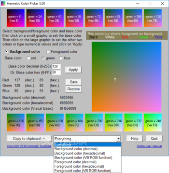 Hermetic Color Picker screenshot 2