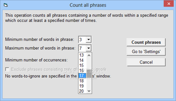 Hermetic Word Frequency Counter Advanced screenshot 4