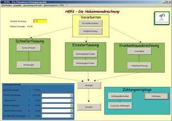 HERS-Hebammenabrechnung screenshot