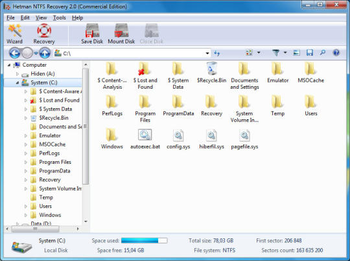 Hetman NTFS Recovery screenshot