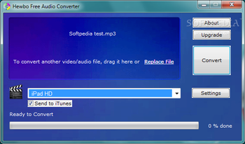 Hewbo Free Audio Converter screenshot