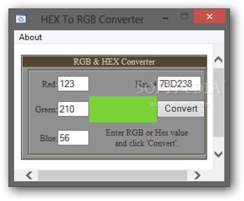HEX To RGB Converter screenshot