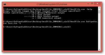 hex2file screenshot