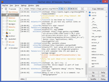 HexChat  screenshot