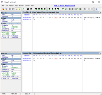 HexCmp screenshot