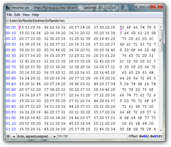 Hexditor screenshot