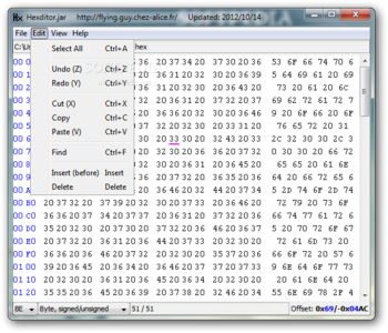 Hexditor screenshot 2