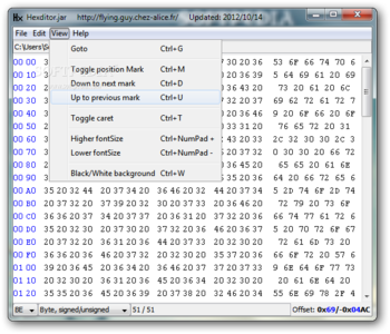 Hexditor screenshot 3