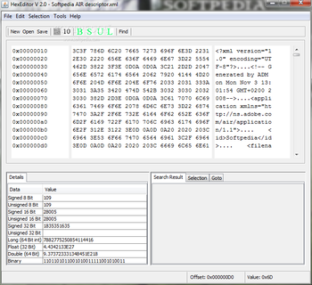 HexEditor screenshot