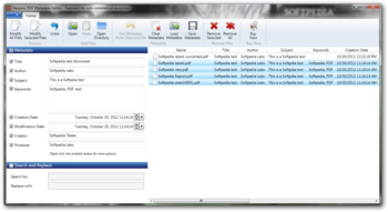 Hexonic PDF Metadata Editor screenshot