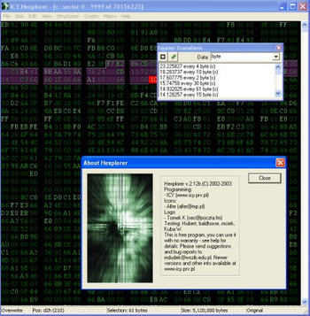 Hexplorer screenshot 3