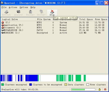 Hexprobe Disk Encryption Tool screenshot
