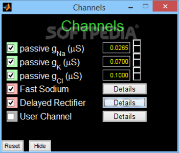 HHsim Hodgkin-Huxley Simulator screenshot 4