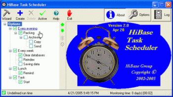 HiBase Task Scheduler screenshot