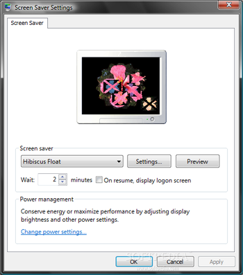 Hibiscus Float Screensaver screenshot