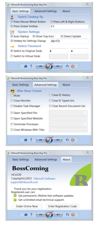 Hibosoft BossComing Boss Key screenshot
