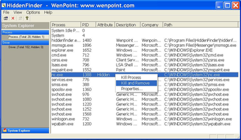 HiddenFinder screenshot 3