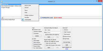HiddeX screenshot