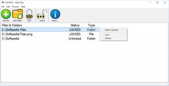 Hide Files screenshot