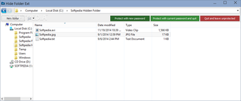 Hide Folder Ext screenshot 3