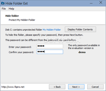 Hide Folder Ext screenshot 4