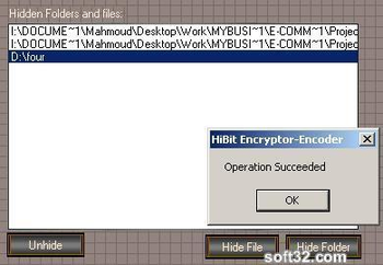 Hide Folder HiBit screenshot